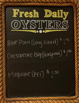 Daily Fresh Oysters